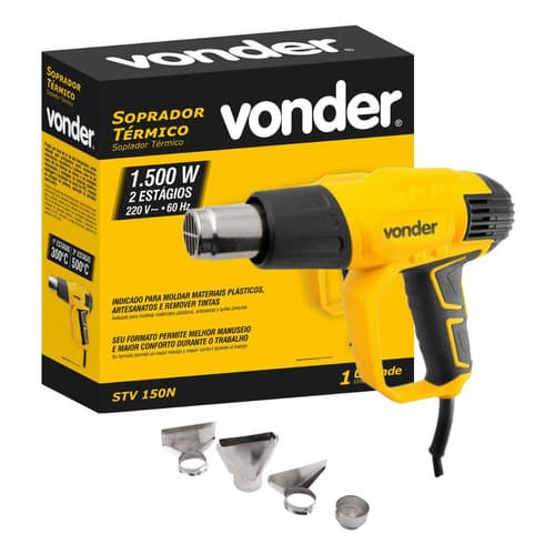 Soprador Térmico Vonder Profissional Stv150 500° Com 4 Bicos