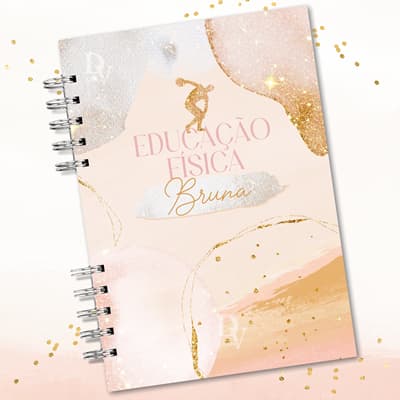 Caderno Personalizado Profissões Luxo feminino masculinho com Linhas Capa dura 2025 / Nome na Capa, Agendinha