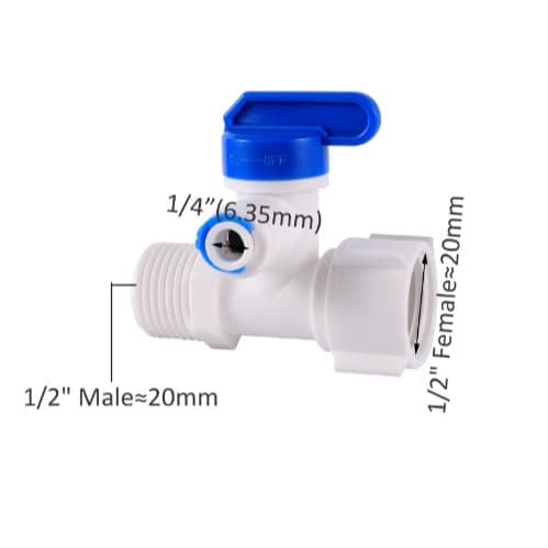 Adaptador Conexão P/ Purificadores De Água Rosca 1/2'' C/Registro