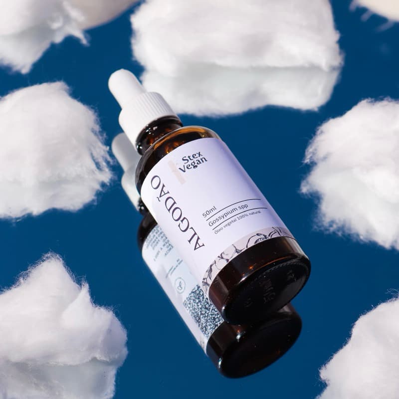 Óleo Vegetal de Algodão 100% Natural e Puro 50mL | Reduz Inflamação, Fortalecedor Capilar e Previne Estrias