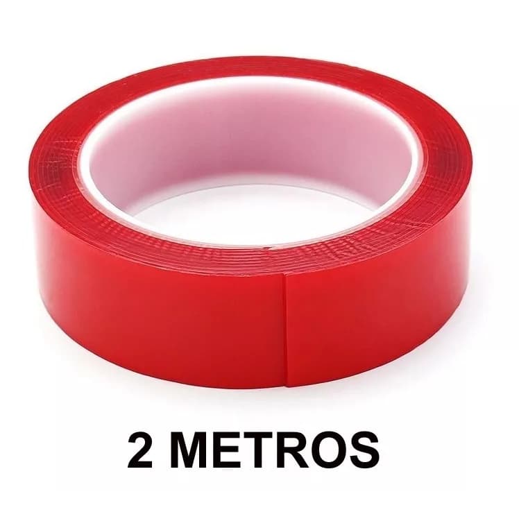 Fita Dupla face Transparente extra forte - 2 Metros