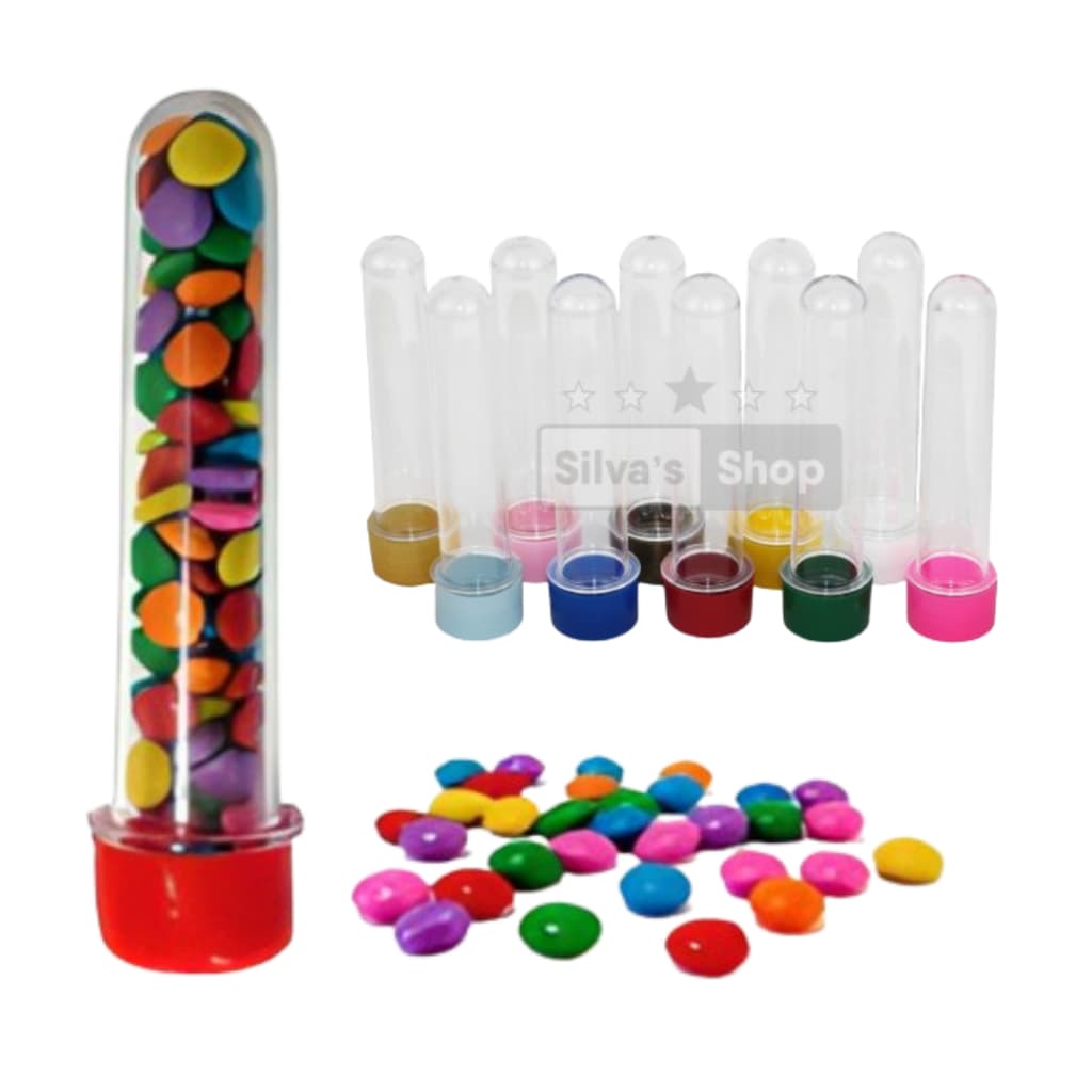 30 Tubete Cristal 13cm - Aniversário, Chá de bebê, Lembrancinha, Chá revelação