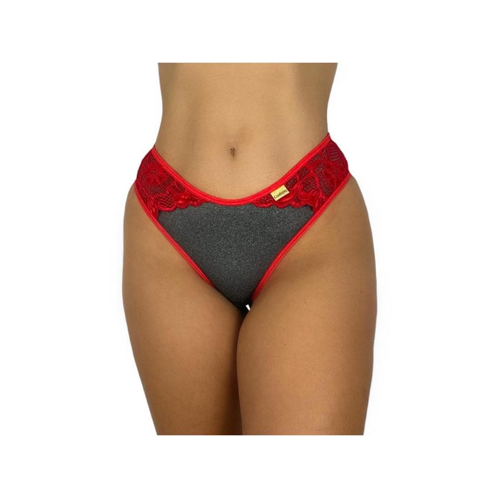 Kit 5 Calcinha Feminina Confortável Cintura Alta Tanga Confrt Fio Dental Promoção