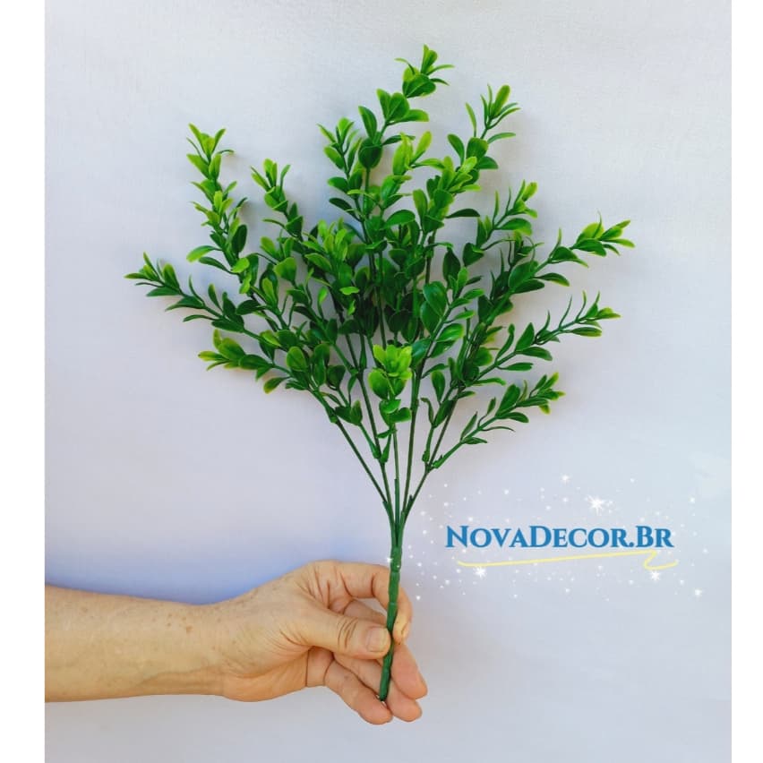 Matinho Artificial de Folhas, Buquê de Planta Matinho Verde P/ Decoração Casamento, Arranjos, mato e planta verde