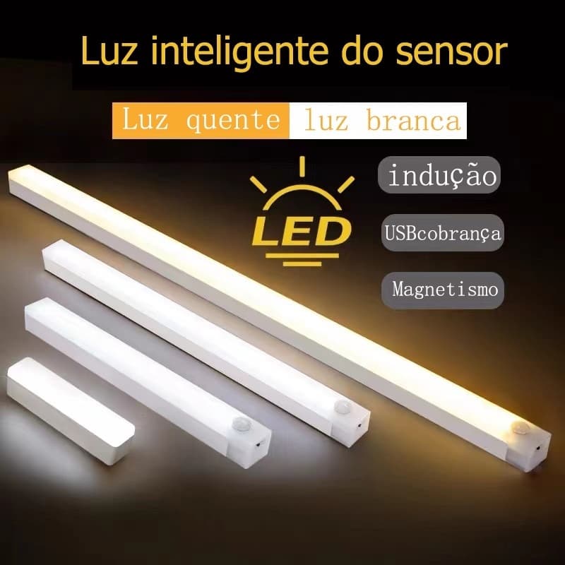 50CM Luz De Indução Sem Fio LED Inteligente Guarda-Roupa De Conveniência Do Quarto De Dormir USB