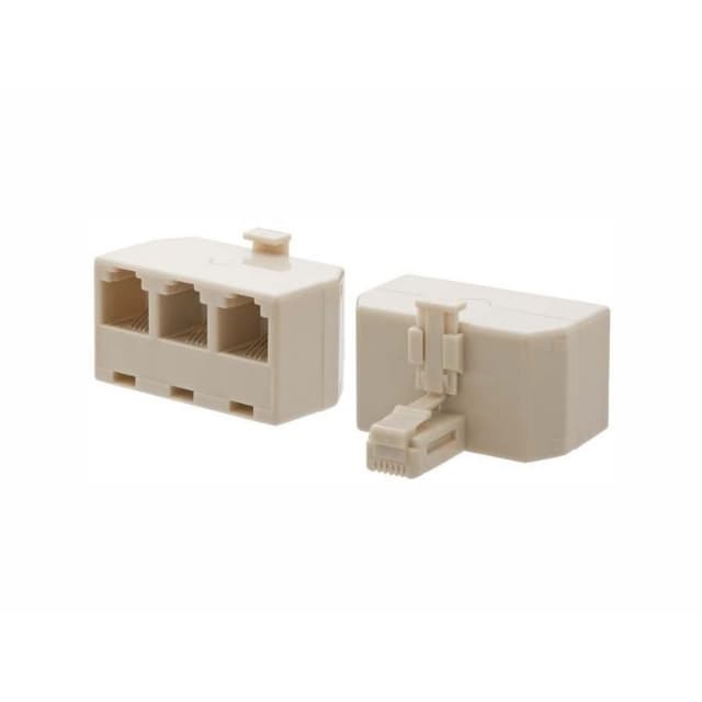 Adaptador Multiplicador De Telefonia Rj11 1 Macho 3 Fêmeas