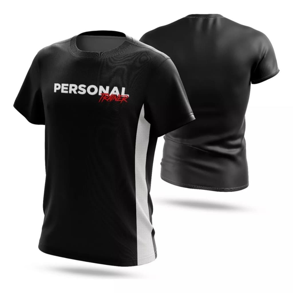 Camiseta Personal Trainer Masculina  Dry Fit Proteção Solar UV50+ corrida academia treino