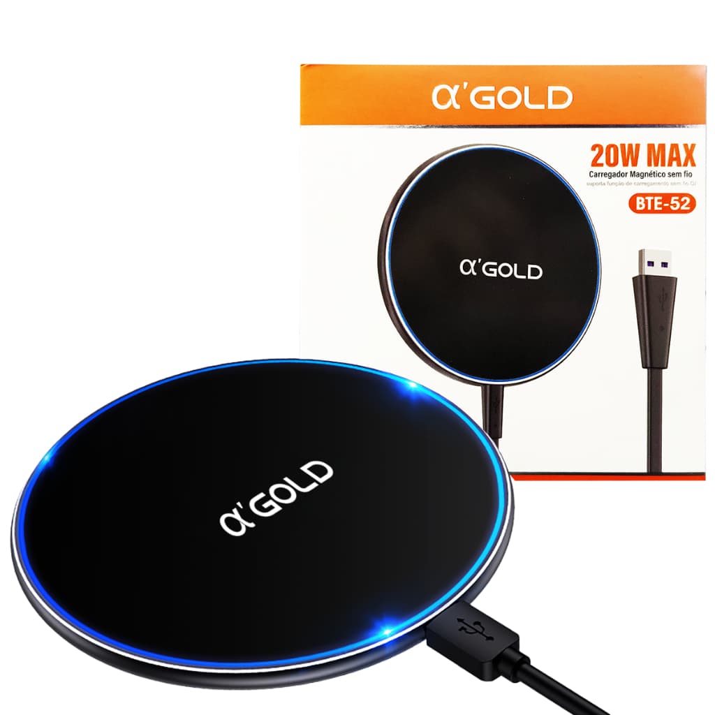 Carregador por Indução Sem Fio para Celular com Carga Rapida