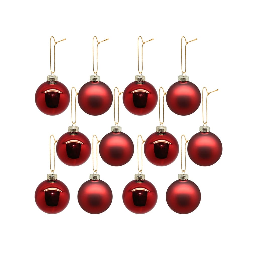 Kit 12 Bolas Enfeite De Árvore De Natal 5 CM