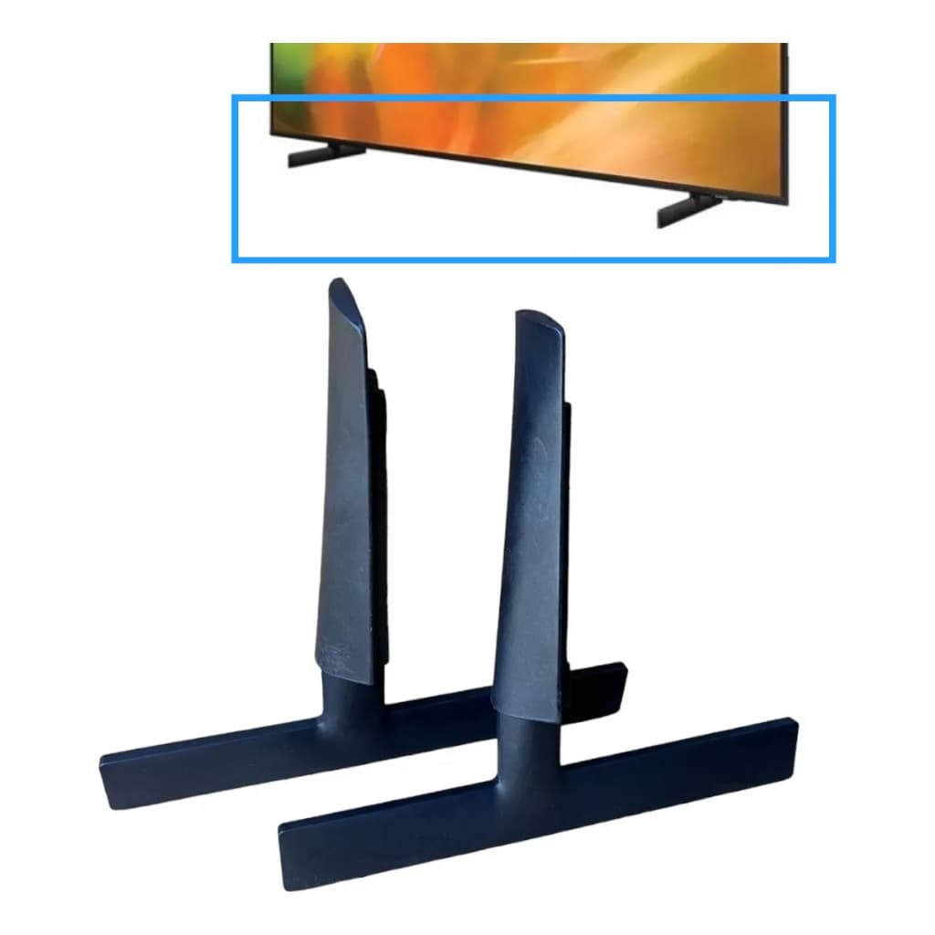 Par de Pedestal Base Suporte Pé para Tv Samsung de 50" e 55" modelos Un50au8000g Un55au8000g Un50au8000 Un55au8000