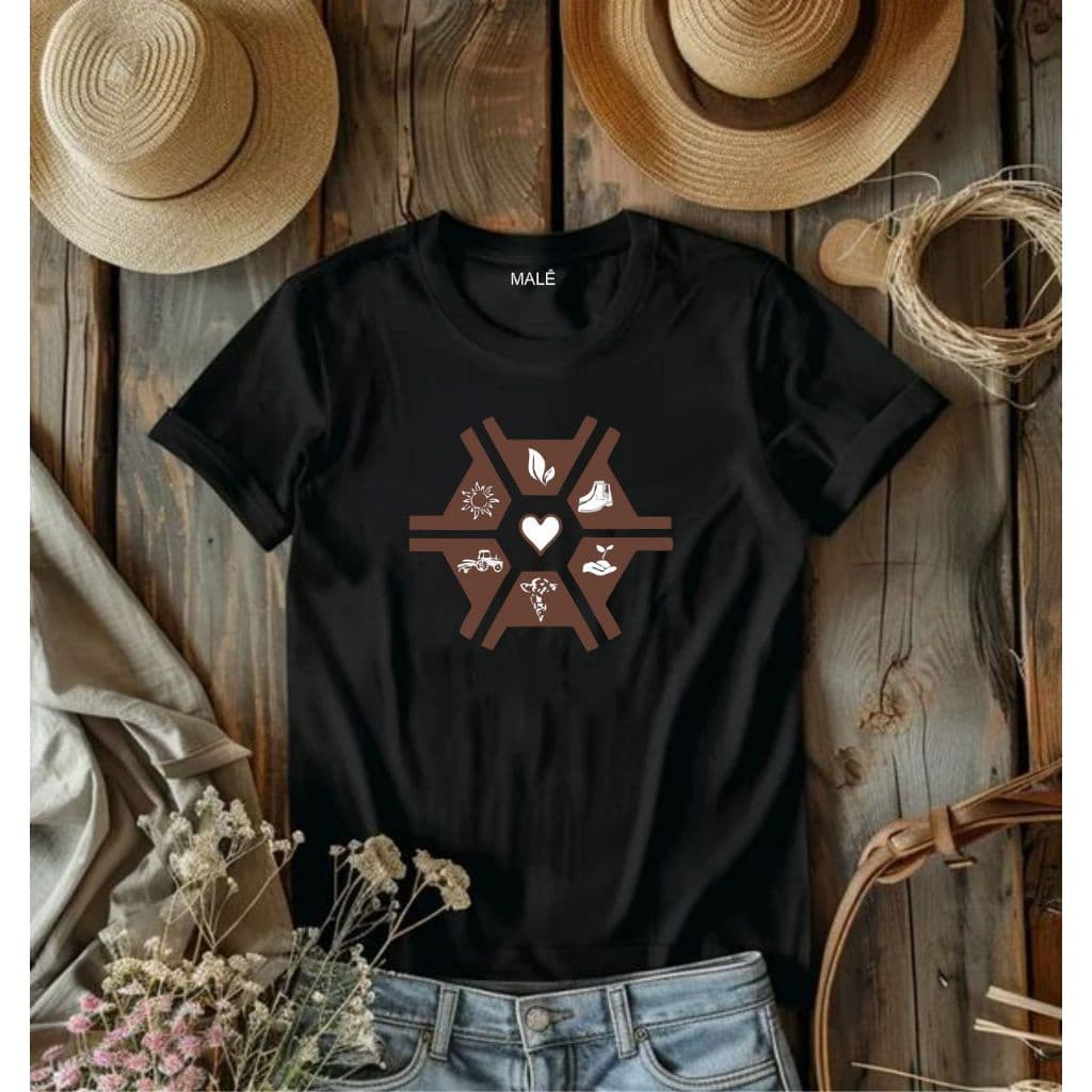 Tshirt Agronomia Camiseta Feminina Modelo Country Moda Estilosa Algodão Baby Look