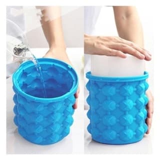 Mini Balde De Gelo Silicone Cubos Pronta Entrega