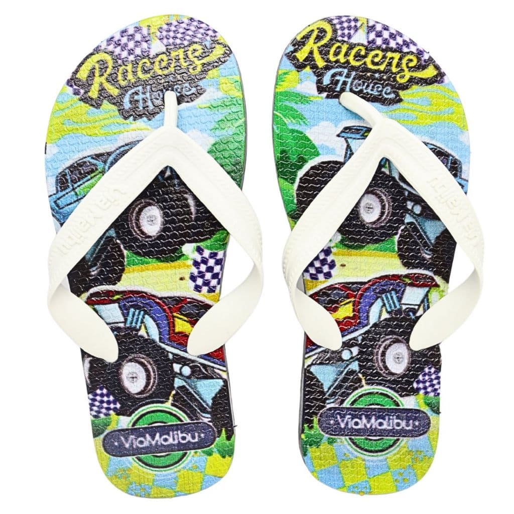 Chinelo Infantil Masculino Estampado Casual Moderno Antiderrapante Macio Leve Confortável Estiloso