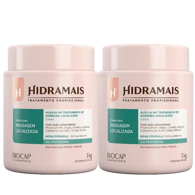 Hidramais Creme Massagem Localizada Phytocafeil 1kg 2 Unidades
