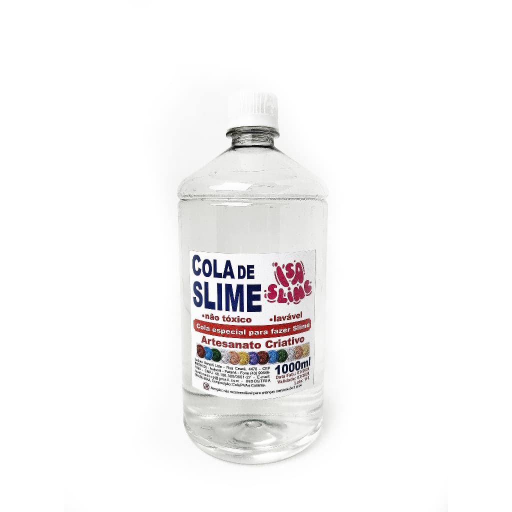 Cola de Slime Transparente 1L Isa Slime