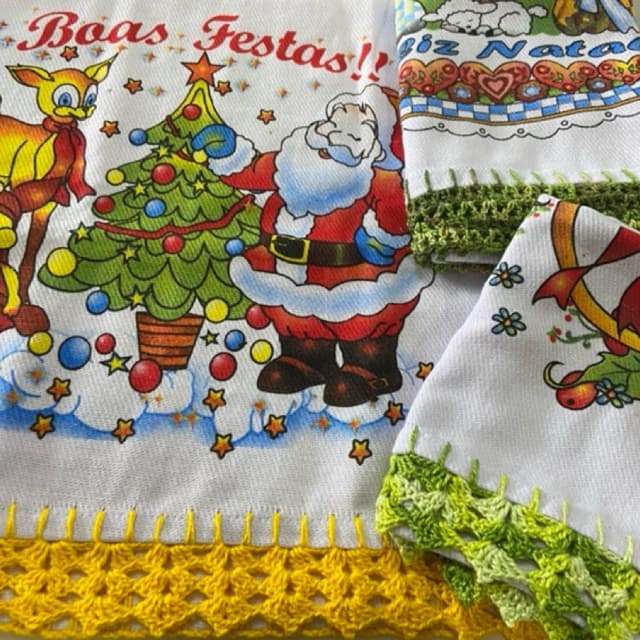Panos de Prato estampas Natalinas