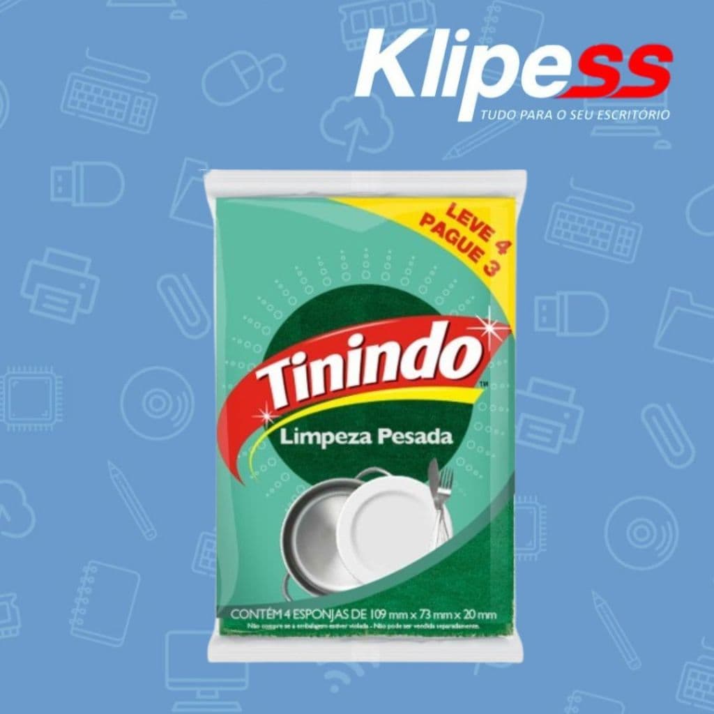 Esponjas de Lavar Louça Bucha De Limpeza Multiuso Dupla Face 3m Kit C/4