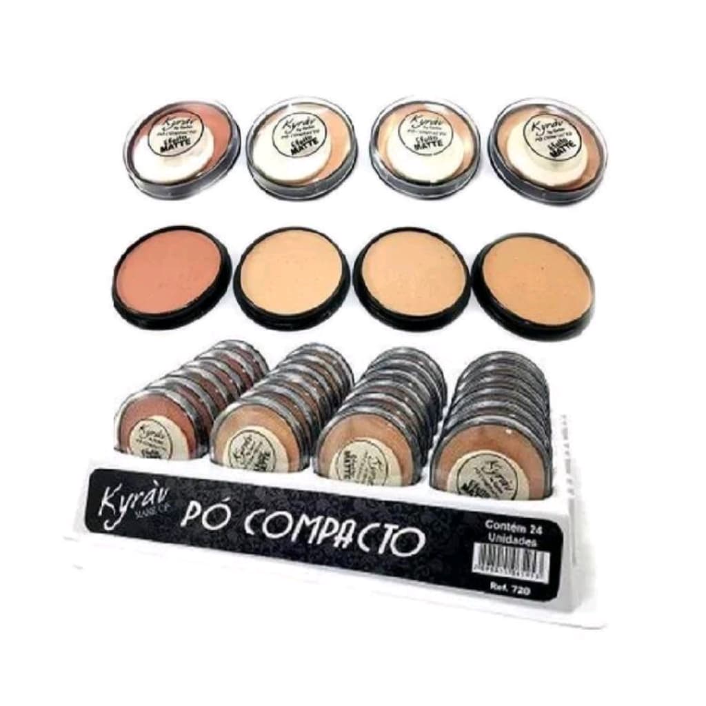 Kit c/4 Pó Compacto Kyrav