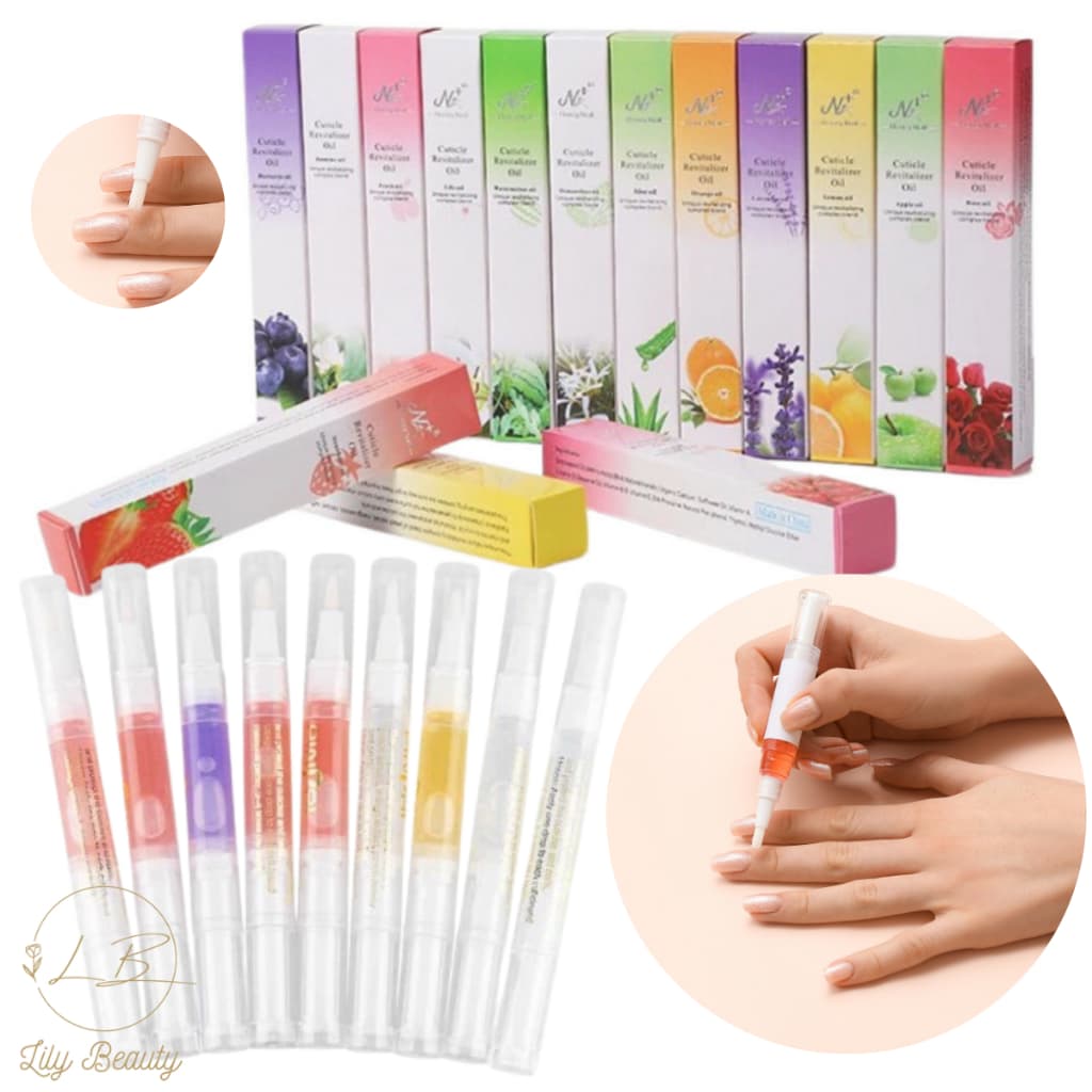 Caneta Óleo Hidratante Para Cutícula Tratamento Revitalizante Unhas 1 a 12 Unidades