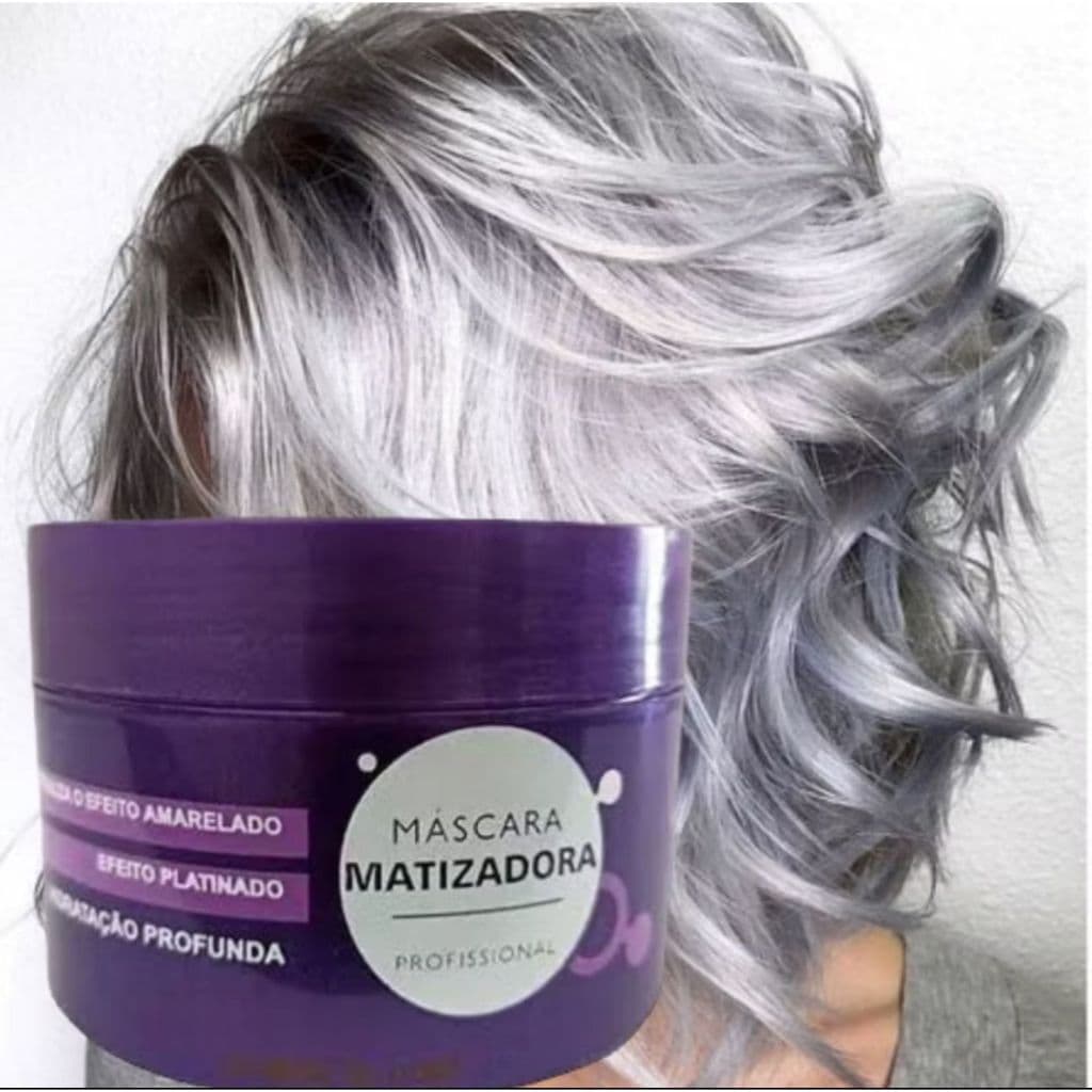 MATIZADOR platinum cabelos loiros branco grisalho máscara matizadora violeta efeito platinado matizante