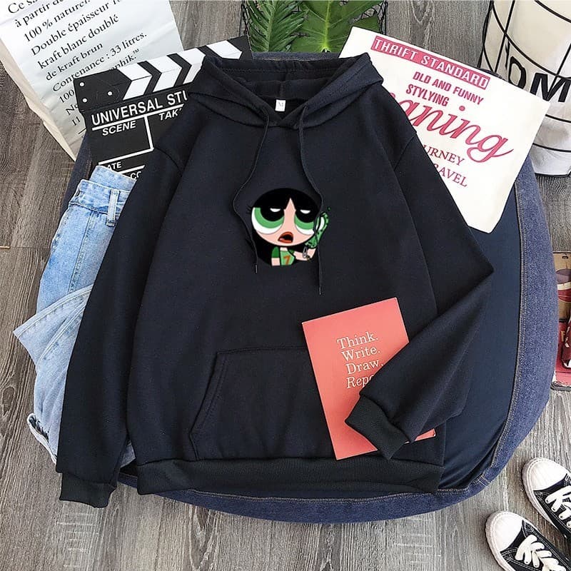 Blusa Moletom Canguru Unissex Algodão Meninas Super Poderosas Docinho Tumblr Promoção