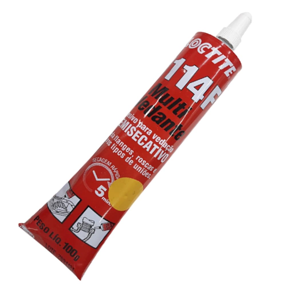 Veda Flanges Roscas 1114 Loctite 100g Adesivo Multi-Vedante Semisecativo Rápido