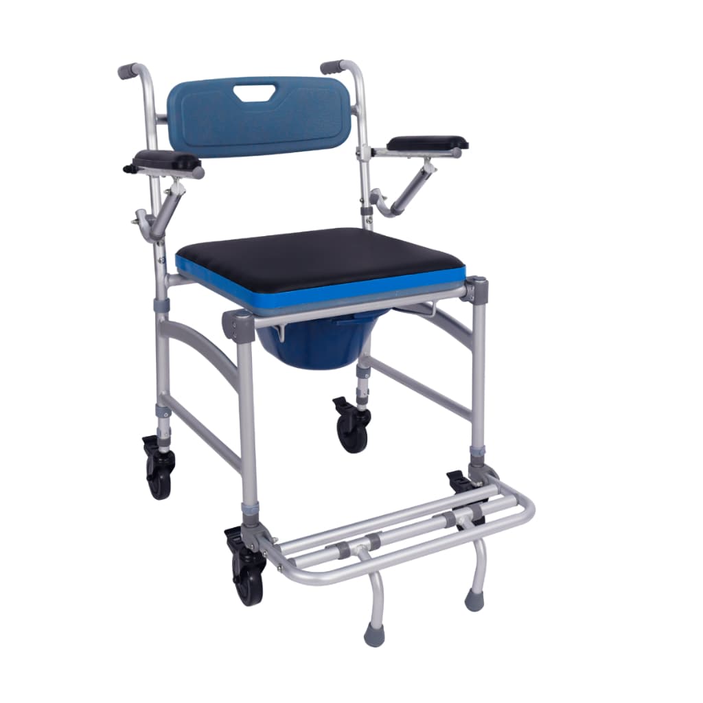 Cadeira de Banho Desmontável Dobrável Alumínio Suporta 150 Kg - Hidrolight Idosos Confortável