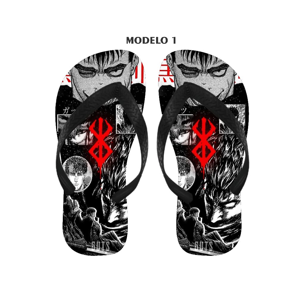 Chinelo Berserk Anime Masculino e Feminino Varios Modelos Disponiveis