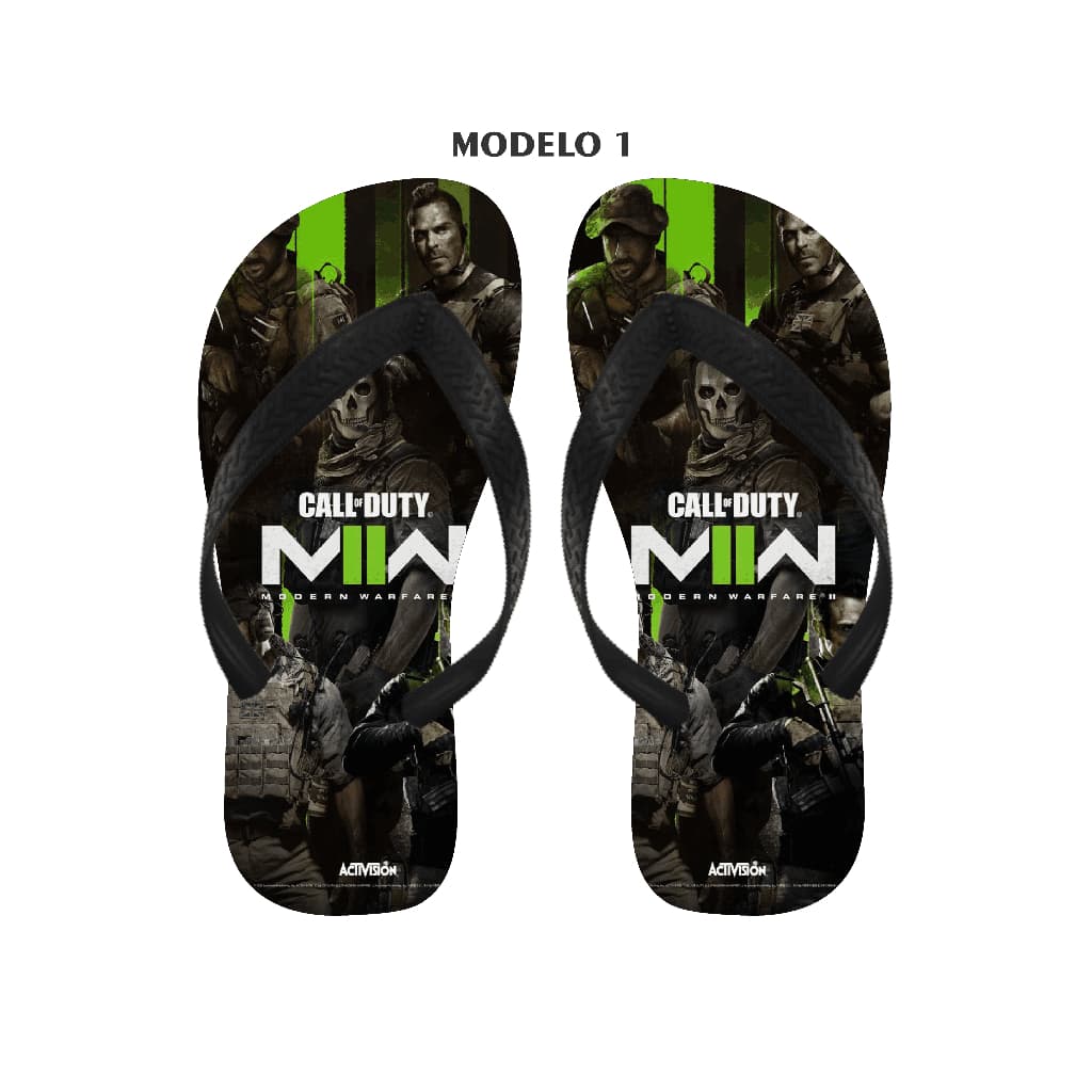 Chinelo Call Of Duty COD Masculino e Feminino Varios Modelos Disponiveis