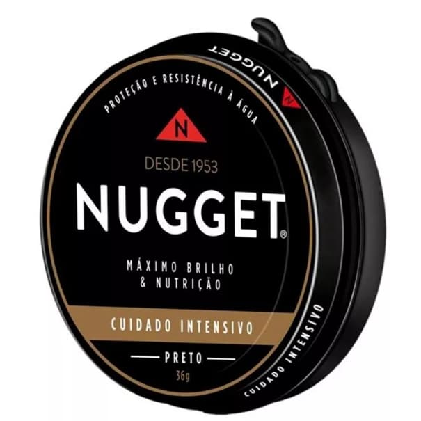 Polidor de Sapato Pasta Preto Nugget Lata 36g