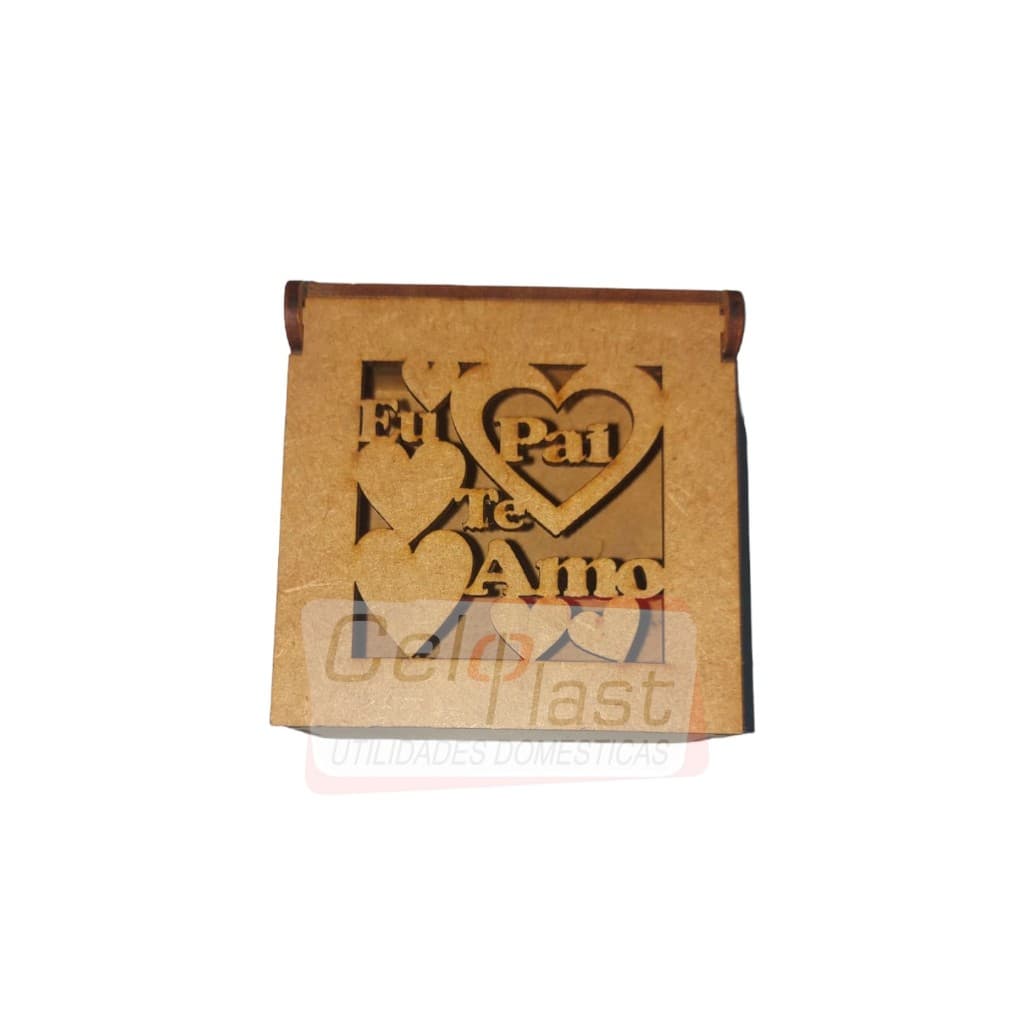 Kit com 12 Caixinhas Decorativas Dia dos Pais Abre e Fecha UD 8x8x5