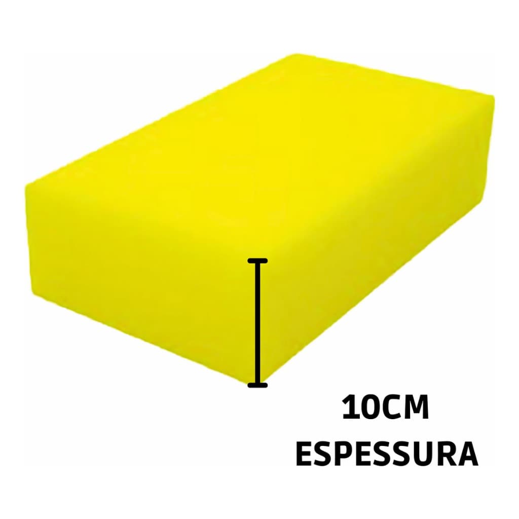 Espuma Sob Medida D33 Firme 40cm X 40cm X 10cm Assento Cadeira Poltrona Encosto Estofado Almofada