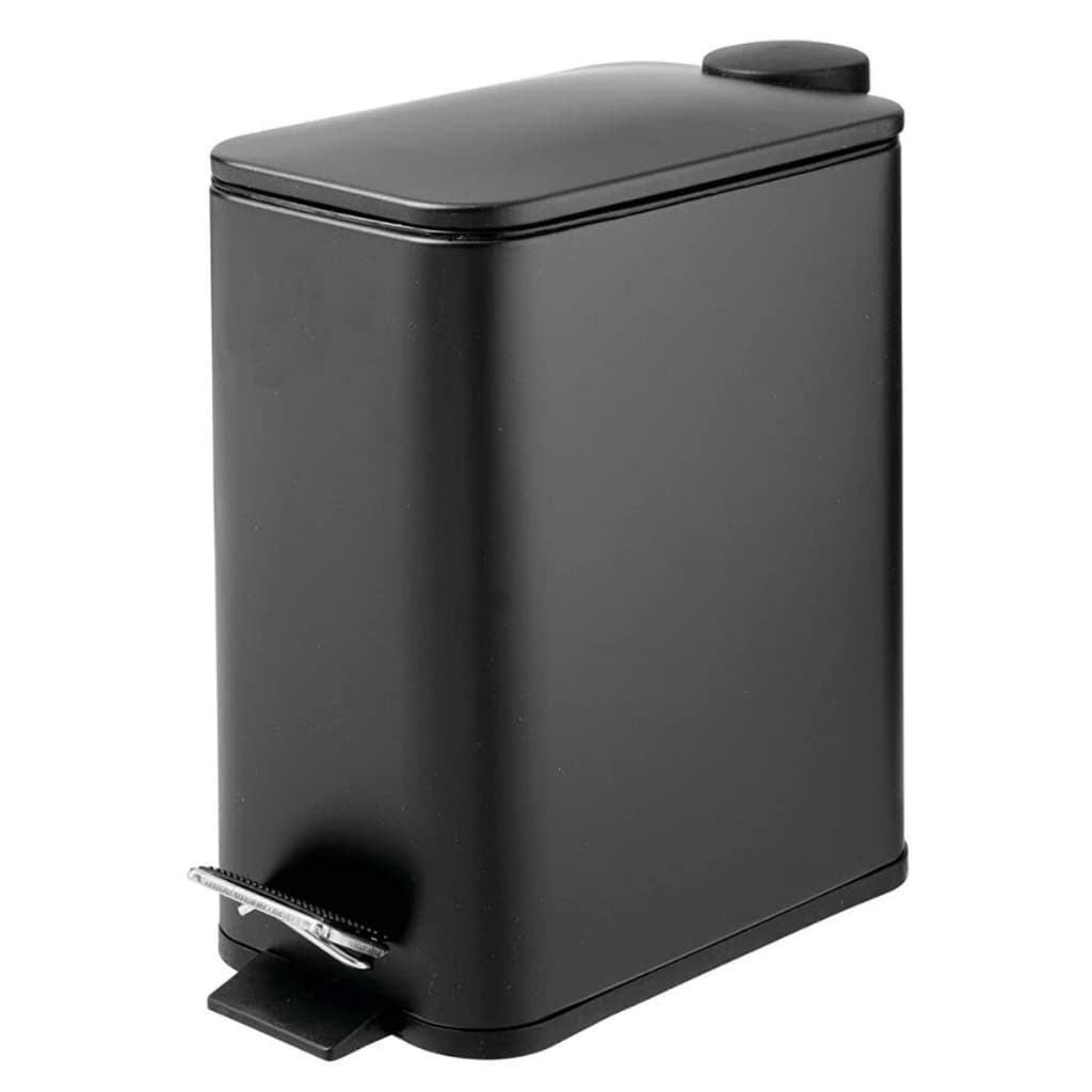 Lixo Lixeira Redonda  5  Litros Aço Inox Balde Cesto Removível Alça Pedal Para Banheiro Escritório Lavabo Cozinha Fraldas Bebe Casa