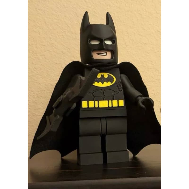 Mega boneco tipo Lego Batman 30cm - exclusivo
