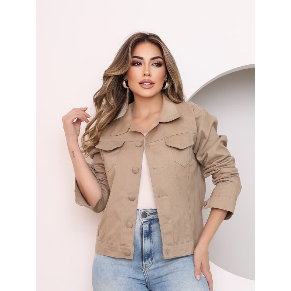 Jaqueta jeans moda feminina