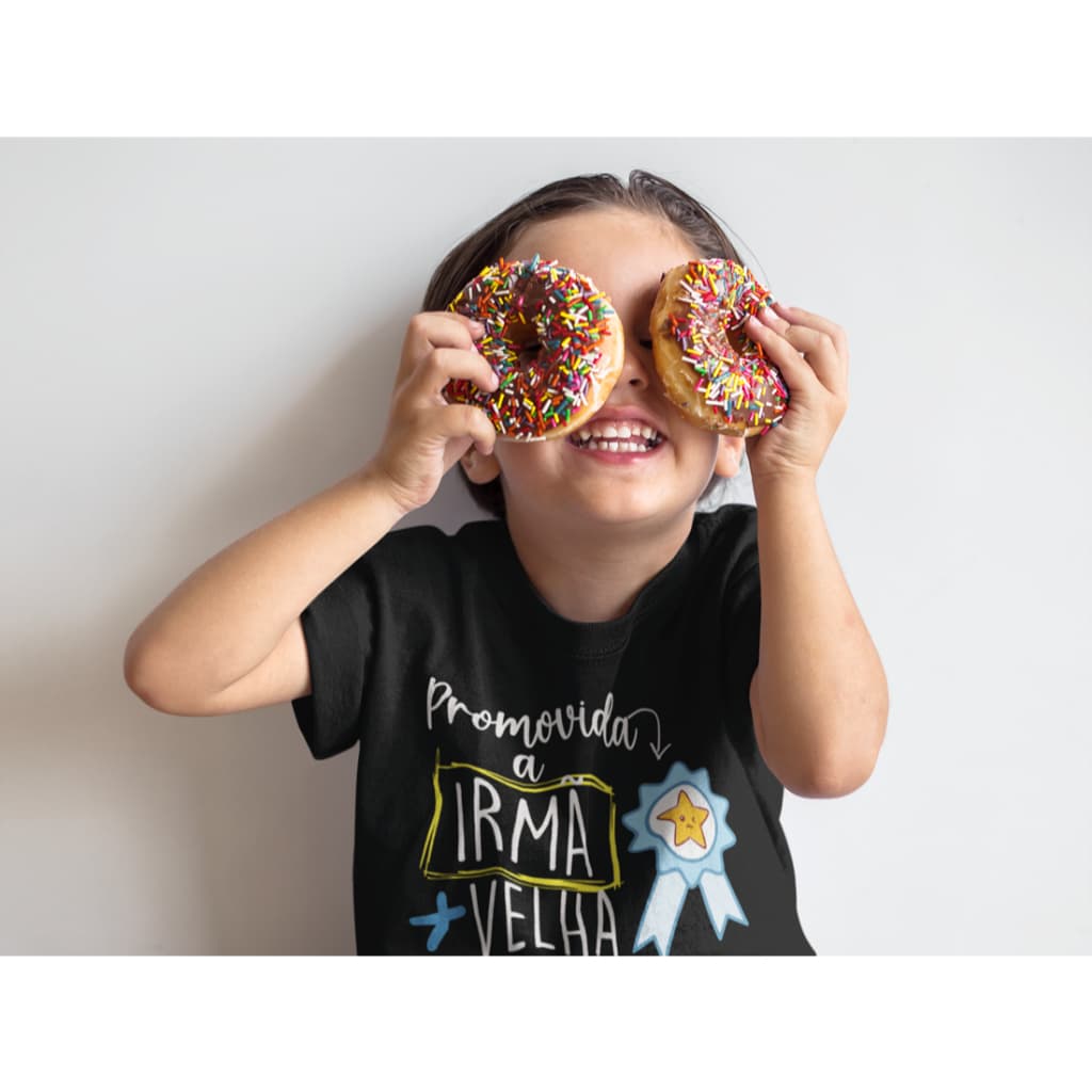 Camiseta Infantil Feminina Blusa Menina Promovida A Irmã Mais Velha