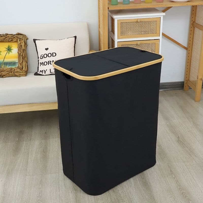Lavanderia dobrável com tampa Forrado Ou sem cobertura Cesto De Roupa  Cesto Dobrável Para Roupas Banheiro e Lavanderia