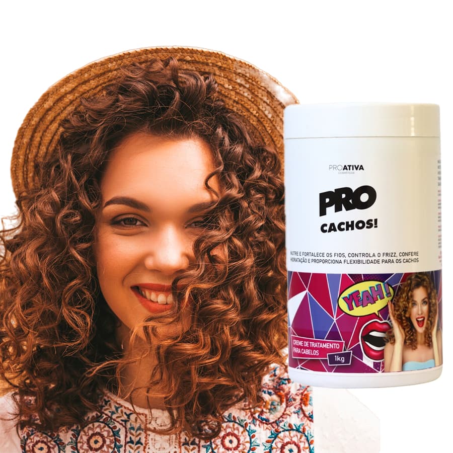 Creme mascara hidratação Cabelos cacheados  1KG PRO CACHOS Ant frizz tratamento cachos