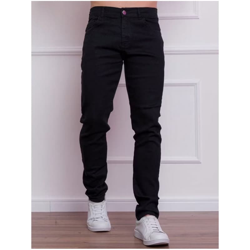 Calça Jeans Masculina Skinny Elastano Lycra