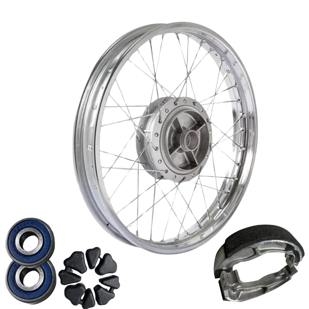 Roda Traseira Titan 150..160 +bucha+lona+rolamento montada e alinhada