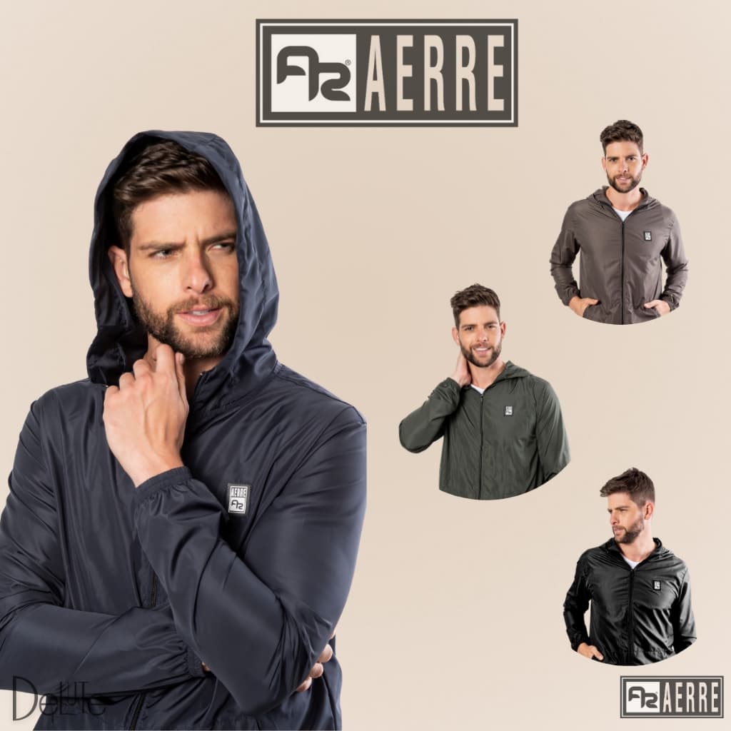 Jaqueta Corta Vento Plus Size Masculina De Inverno Sem Forro Lisa Com Bolso e Capuz Adulto