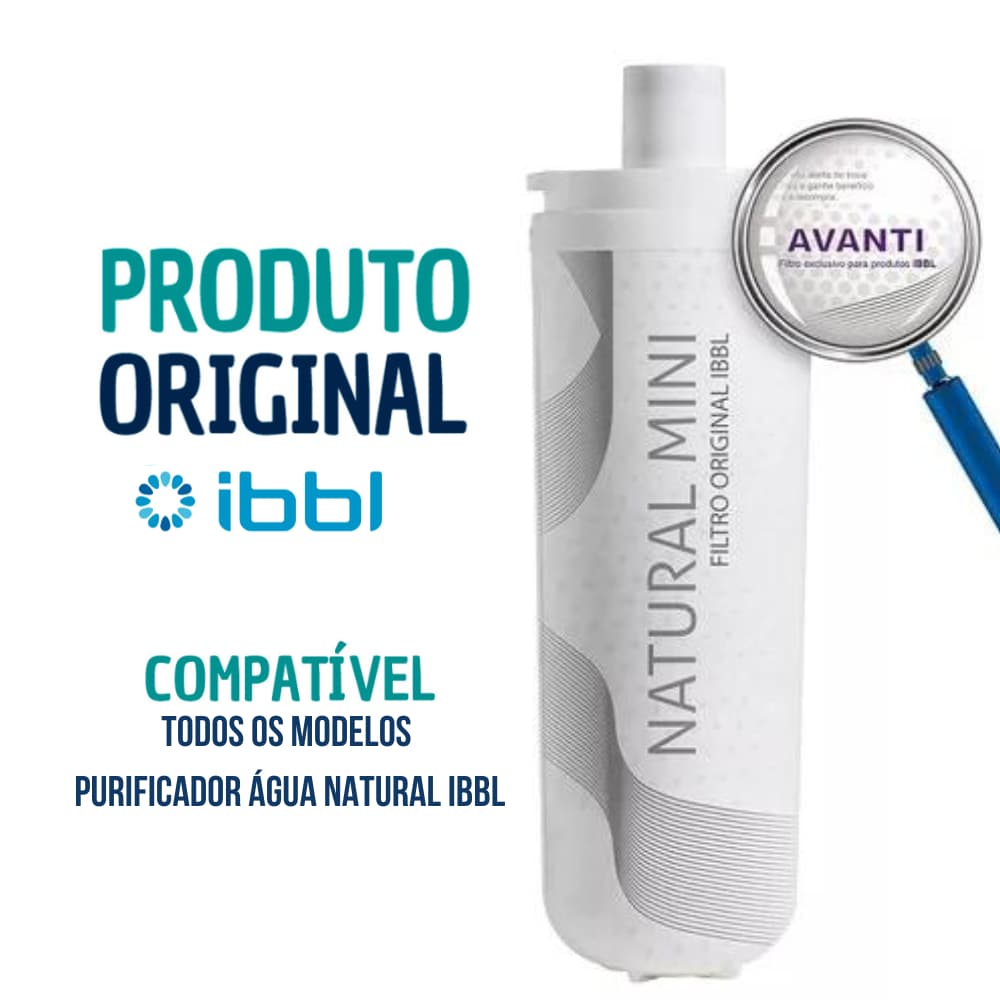 Refil Filtro Vela IBBL Avanti Natural Mini Purificador Mio e Vivax Original