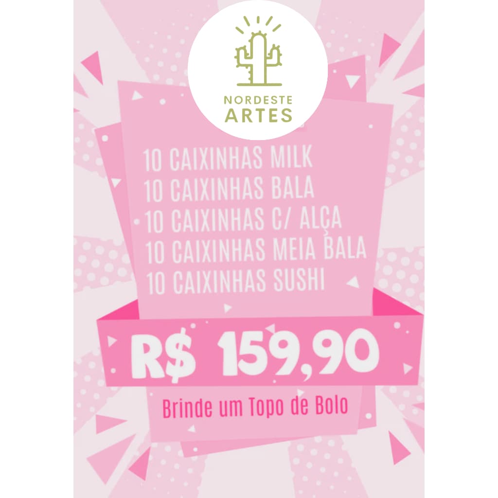 Kit Personalizados - Qualquer Tema - 50 Itens (unidades)