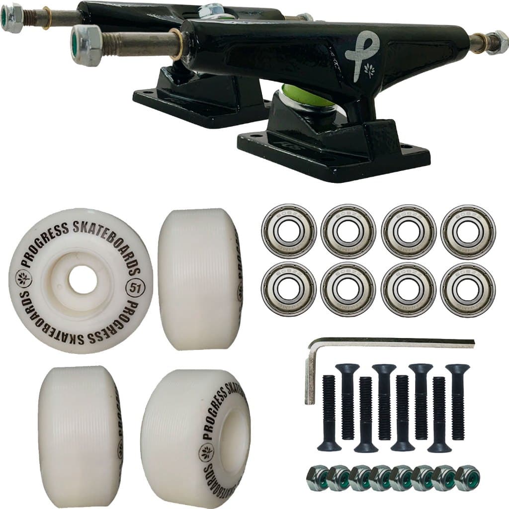 Truck PGS + Roda 51mm + parafuso + Rolamento abec