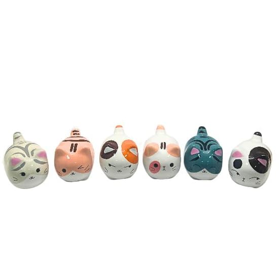 Enfeite Decorativo em Porcelana Mini Gato