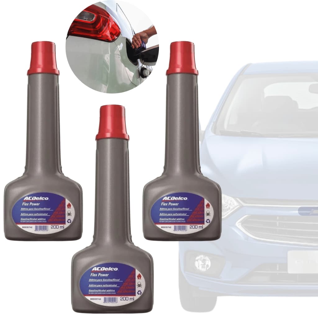 Kit 3 Aditivos Para Combustivel Flex Acdelco 200ML