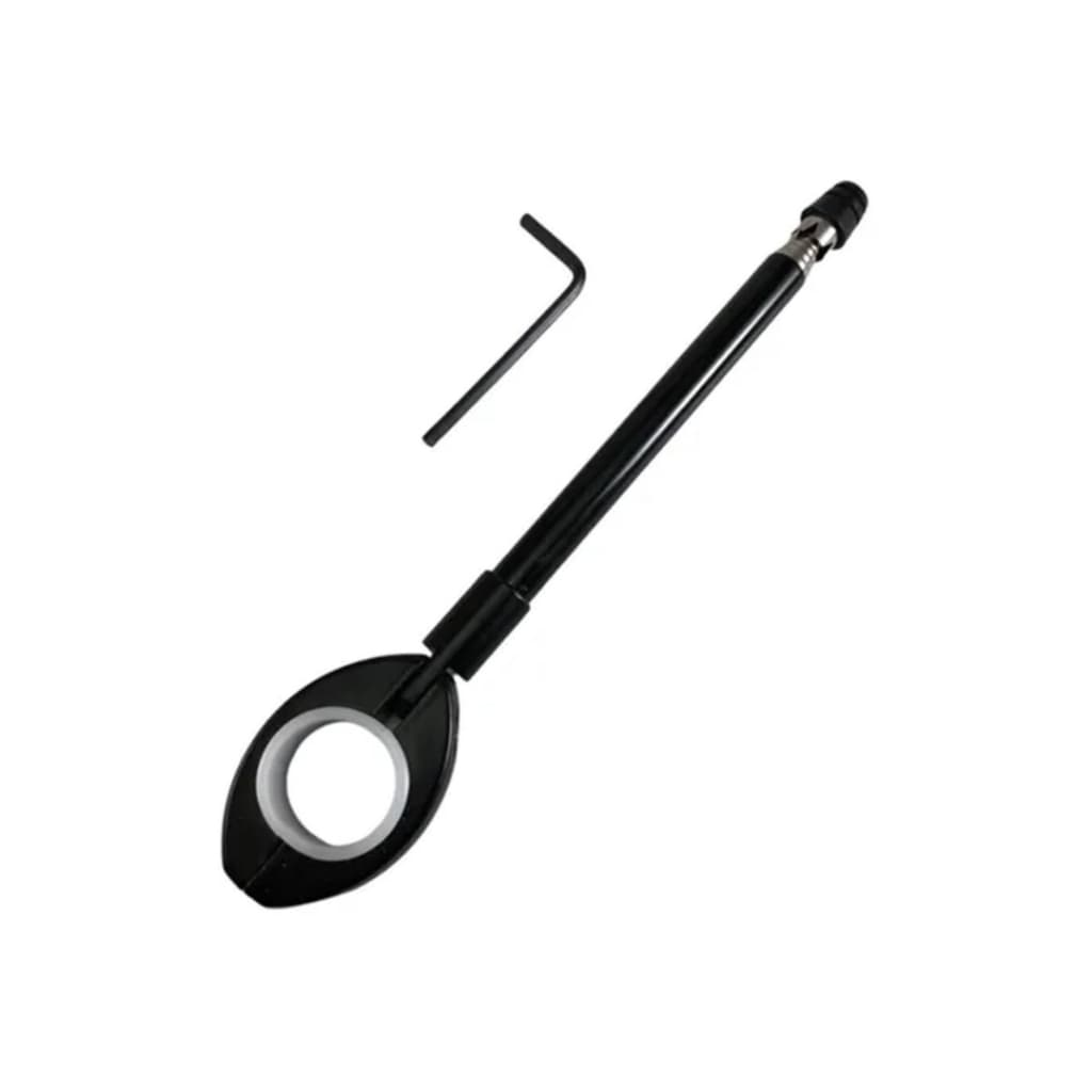 Antena Corta Pipa Moto Retrátil Guidão Anti Linha Cerol Preta
