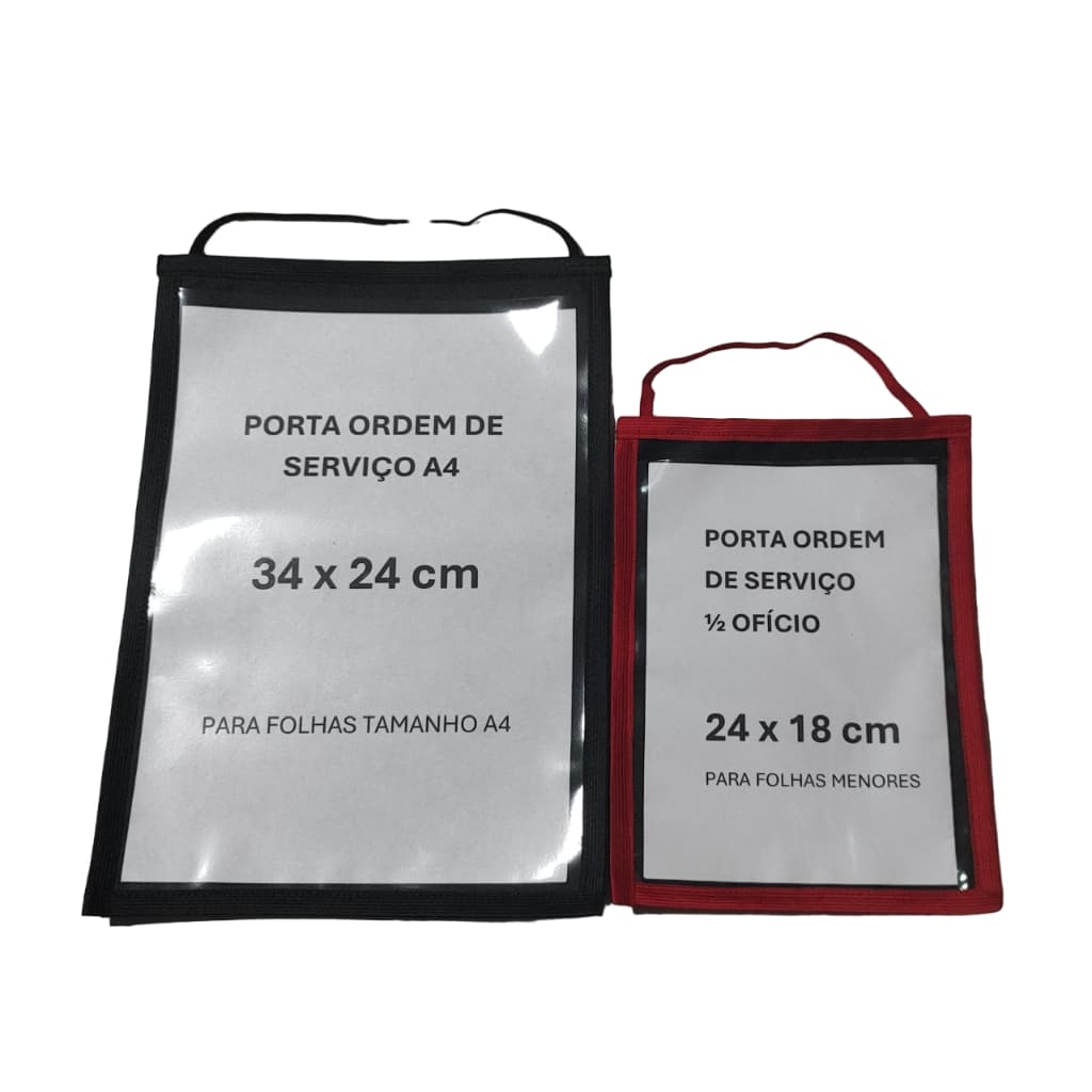 Porta Ordem de Serviço kit 20 unidades
