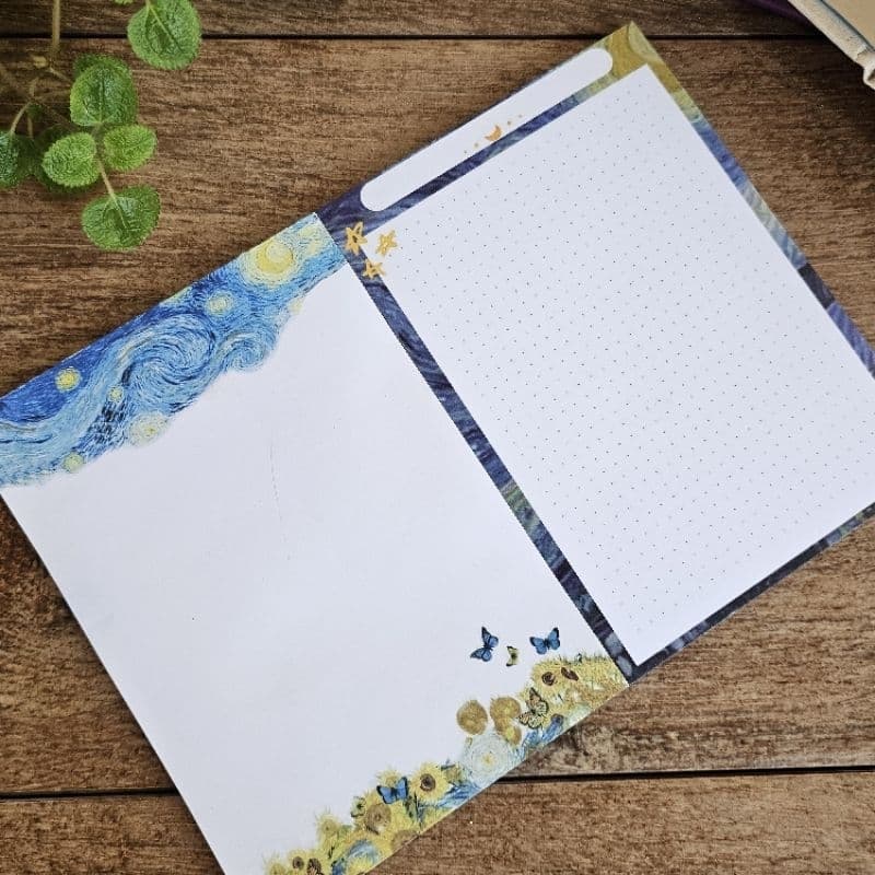 Bloco de notas bloco de anotações bloquinho de anotações van gogh