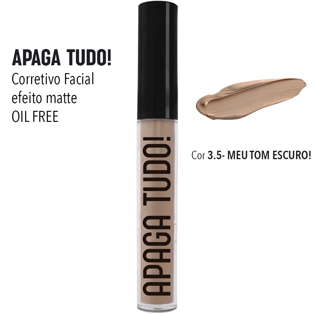 Corretivo Facial Líquido Apaga Tudo! Koloss cor 3.5 - Meu Tom Escuro